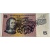 AUSTRALIA 1969 . FIVE 5 DOLLARS BANKNOTE . ERROR . COLOUR SIMULATION MISSING